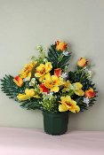 Fleurs artificielles pour cimetière - Coupe Magnolia