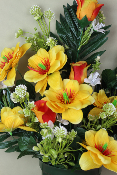 Fleurs artificielles pour cimetière - Coupe Magnolia