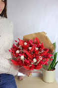 VALENTINE - Bouquet de fleurs séchées