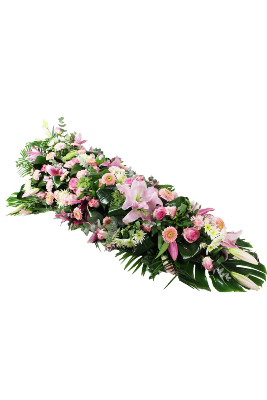 LAËL - Dessus de cercueil nuances de roses