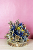 HORTENSE - Bouquet de Fleurs séchées bleu