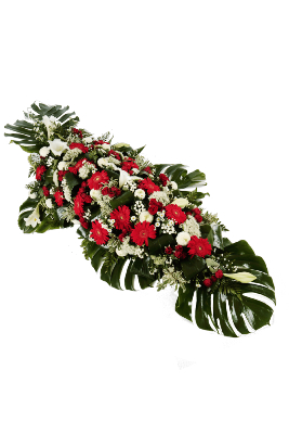 SONATE - Dessus de cercueil rouge et blanc