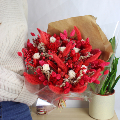 Bouquet de fleurs séchées Valentine - 73,50€